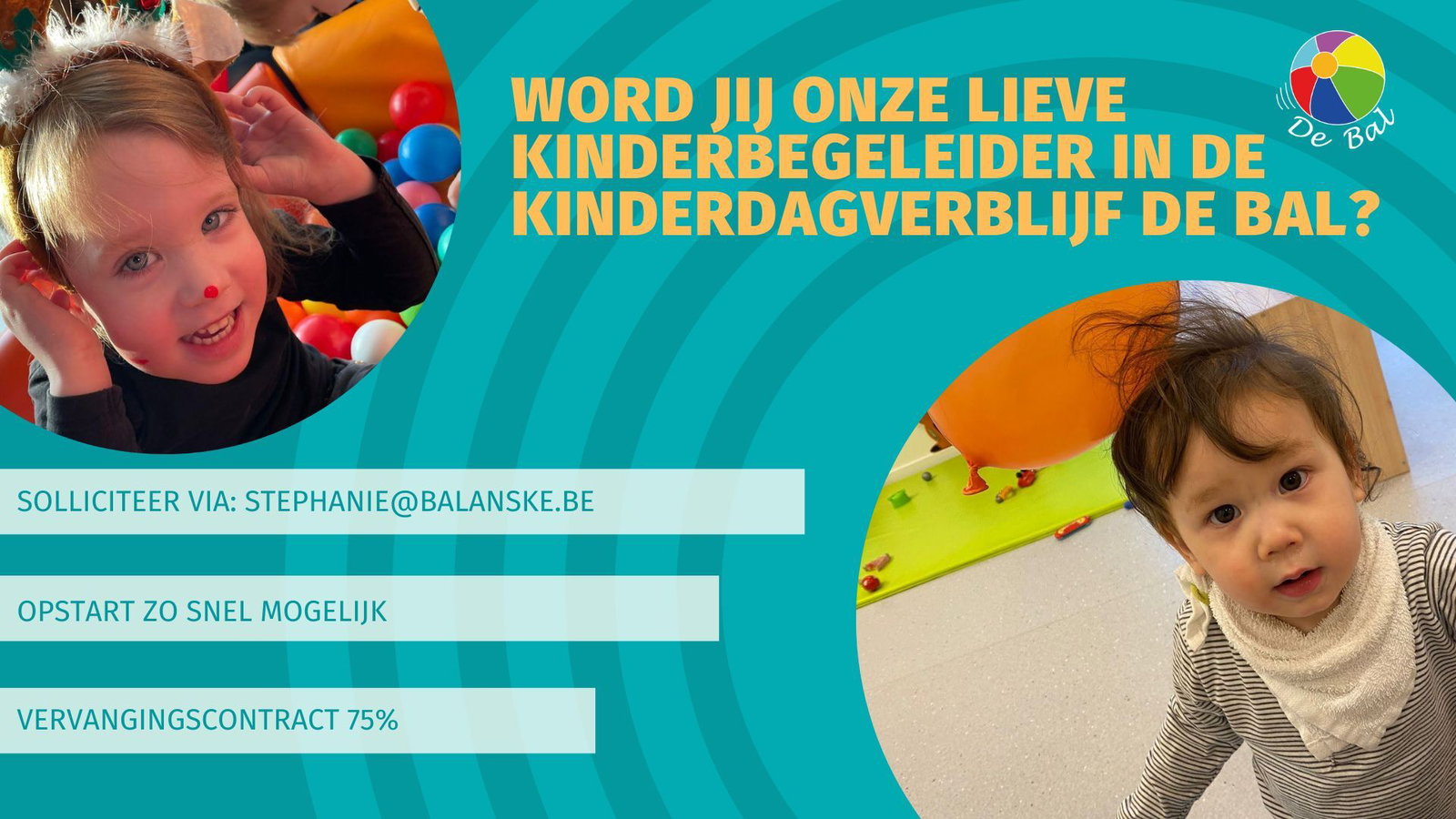 Wij Zoeken Een Lieve Kinderbegeleider Het Balanske Wij Zoeken Een Lieve Kinderbegeleider Het Balanske